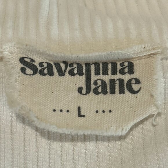 Savanna Jane SZL Ivory Corduroy Boxy Jacket Rhinestone Fringe Ranch Boho Rodeo - Picture 7 of 9